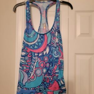 Lilly Pulitzer Blue and Pink Tank Top
